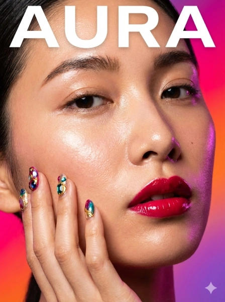 ビューティー誌「AURA」にて、当店の「自爪育成メソッド」とパラジェル施術が特集されました